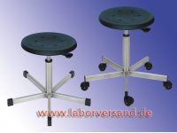 Lab stool, stainless steel » 3912.01