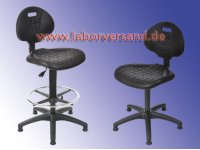 Lab chair with glider