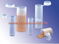 Sample cups with snap-in lid