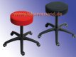 Swivel stool, padded (plastic base) &raquo; <br />Version with castors &raquo; D68B